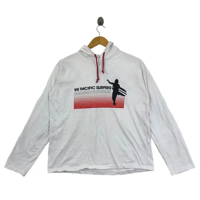 Vintage Vintage LARK THE PACIFIC SURFES Pullover Hoodie Top Beach Size US M / EU 48-50 / 2 - 1 Thumbnail