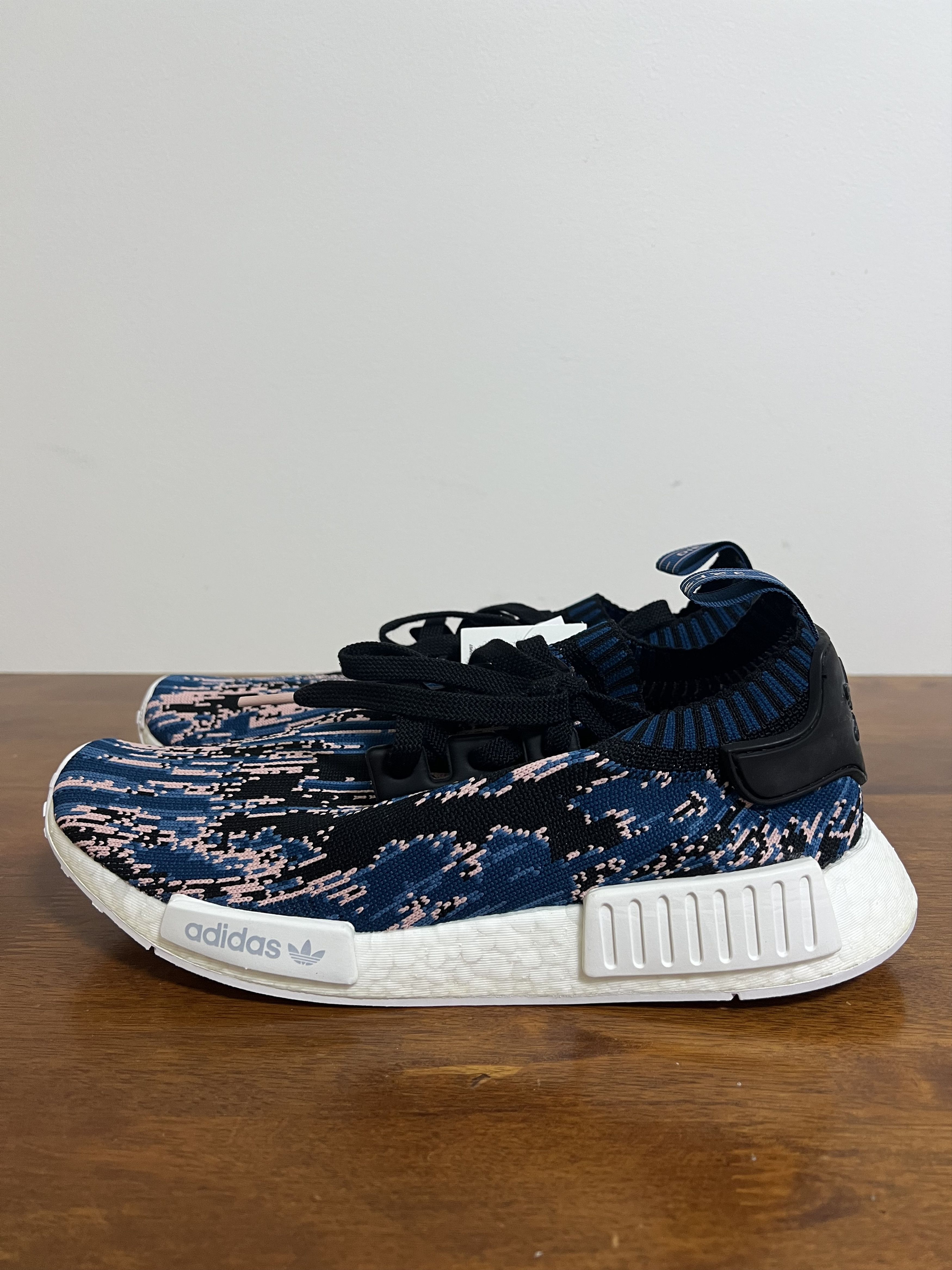 Adidas × Sneakersnstuff 💚 2018 Sneakersnstuff x Adidas NMD R1 Datamosh 2.0 Blue Size US 10 / EU 43 - 4 Thumbnail