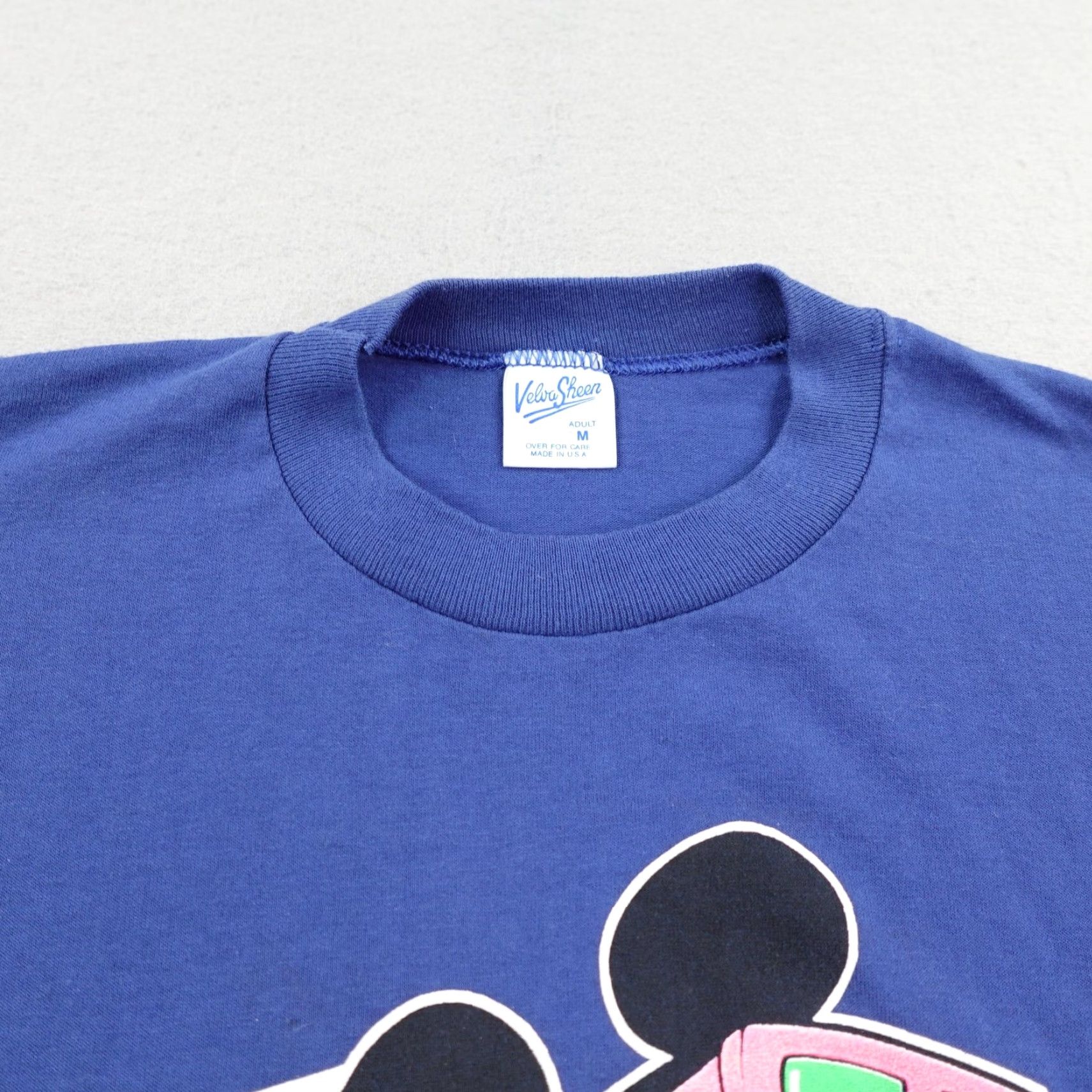 Velva Sheen VINTAGE Velva Sheen Disney Shirt Mens M Blue Mickey Mouse Florida 90s USA Crew Neck Short Sleeve Graphic Print Size US M / EU 48-50 / 2 - 2 Thumbnail