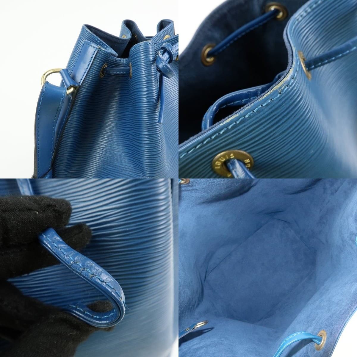 Louis Vuitton Louis Vuitton Epi Noe Shoulder Bag Leather Bucket Blue Size ONE SIZE - 6 Thumbnail