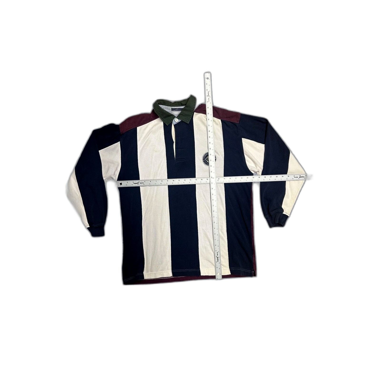 Tommy Hilfiger Vintage 90s Tommy Hilfiger Rugby Mens Large Collared Pullove Size US L / EU 52-54 / 3 - 4 Thumbnail