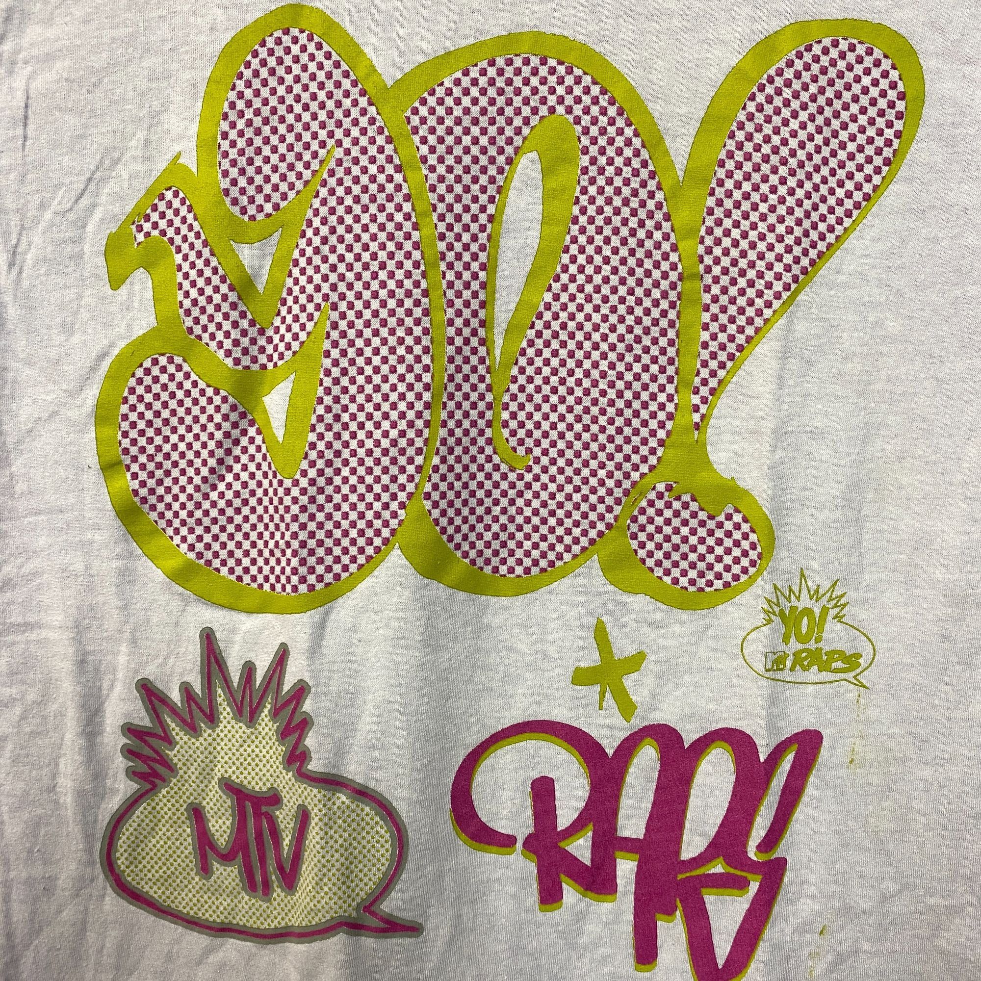 Mtv MTV 90's Graffiti Pop Art Poster Light Blue T-Shirt Medium Size US M / EU 48-50 / 2 - 2 Thumbnail