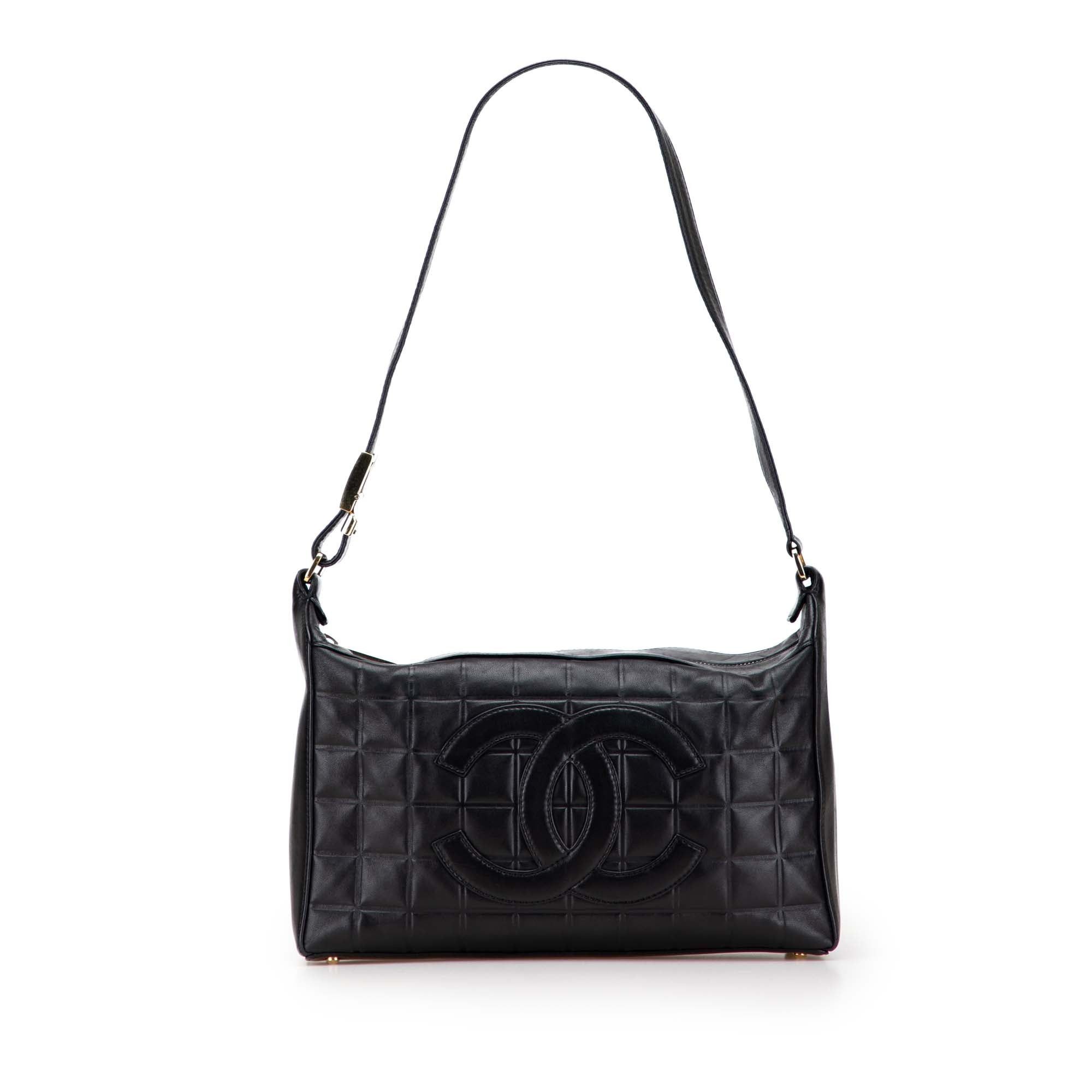 Medium Lambskin Chocolate Bar Shoulder Bag