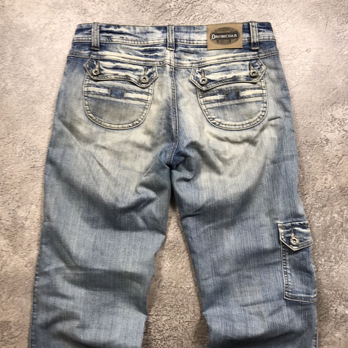 Vintage Vintage 90s Baggy Distressed Cargo Pants Grunge Thrashed 30 Size 30" / US 8 / IT 44 - 4 Thumbnail