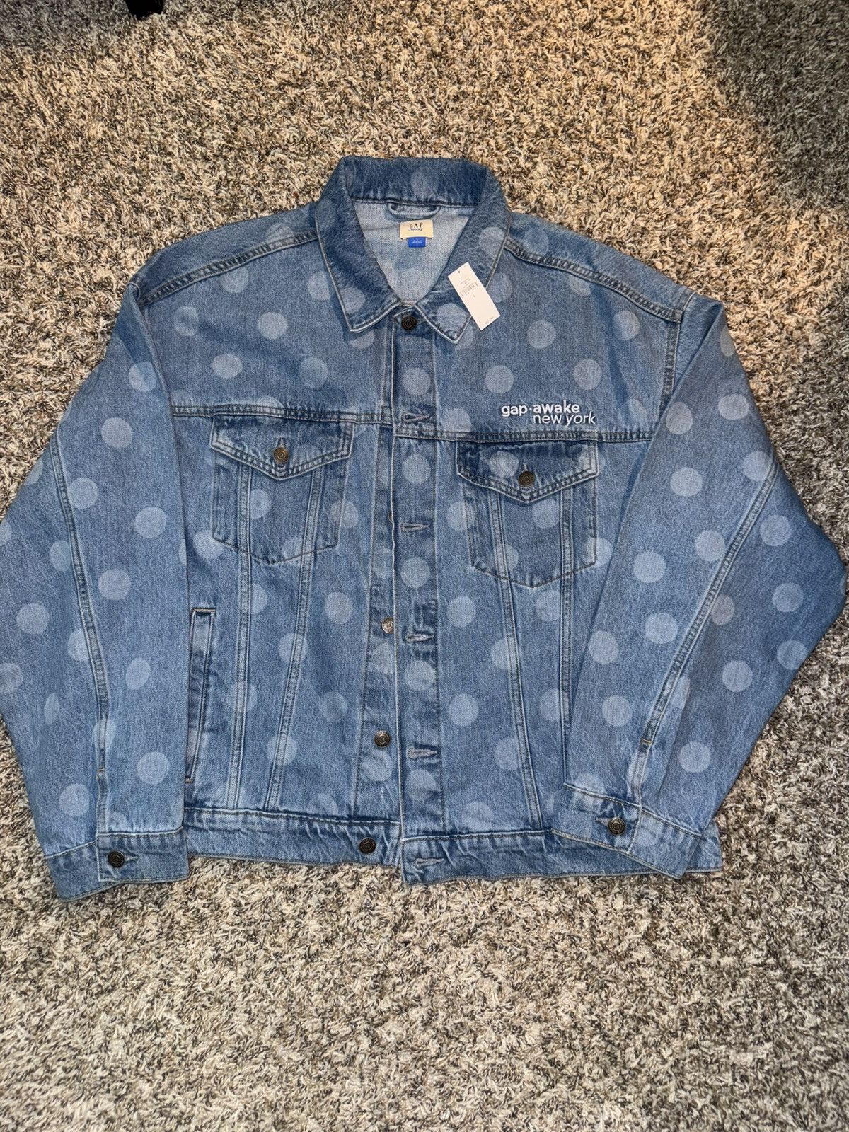 Gap Gap X Awake NY Oversized Dotted Icon Denim Jacket Size US L / EU 52-54 / 3 - 1 Thumbnail