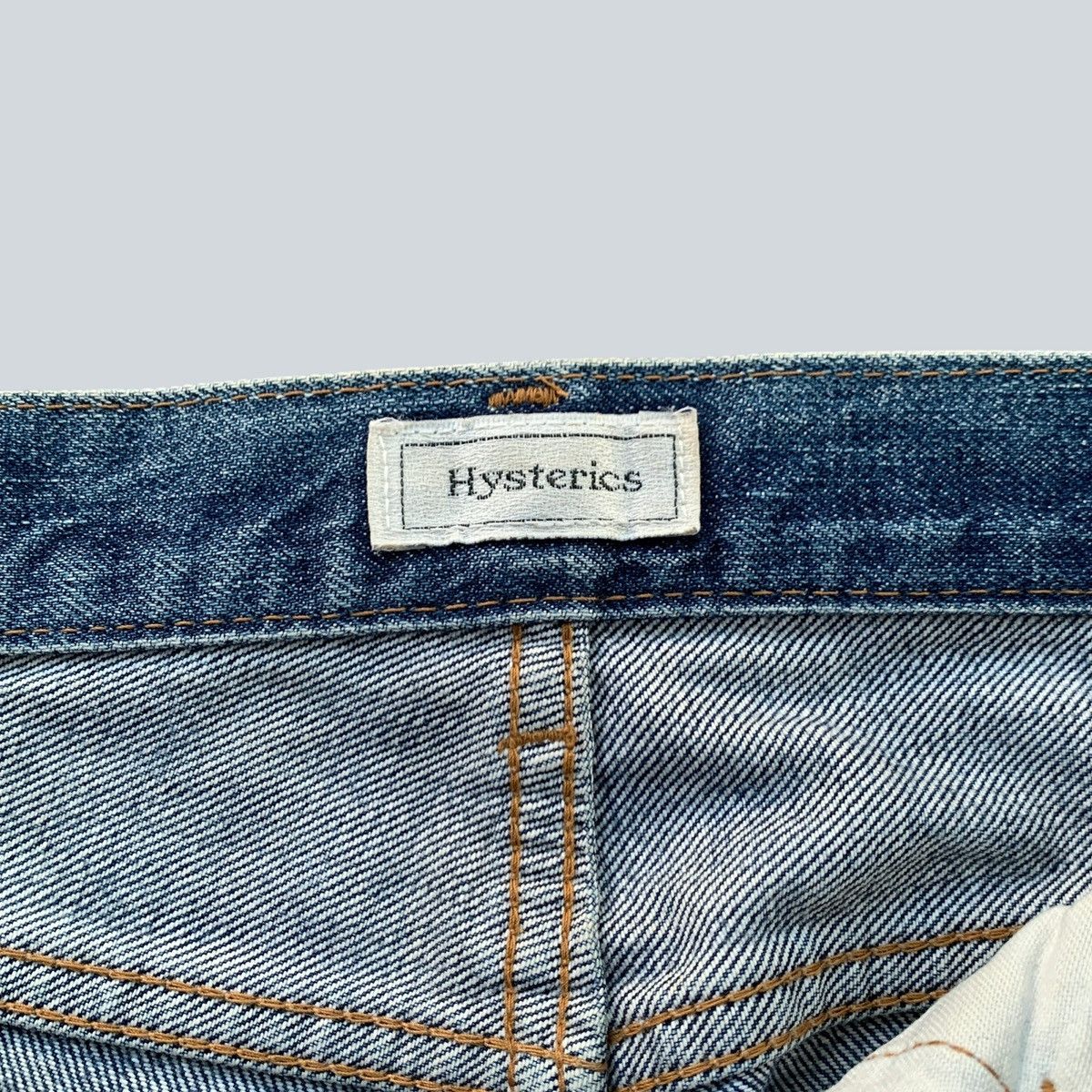 Hysteric Glamour Vintage 1990s Hysteric Glamour "Raiders" Blue Denim Jeans Size 29" - 9 Thumbnail