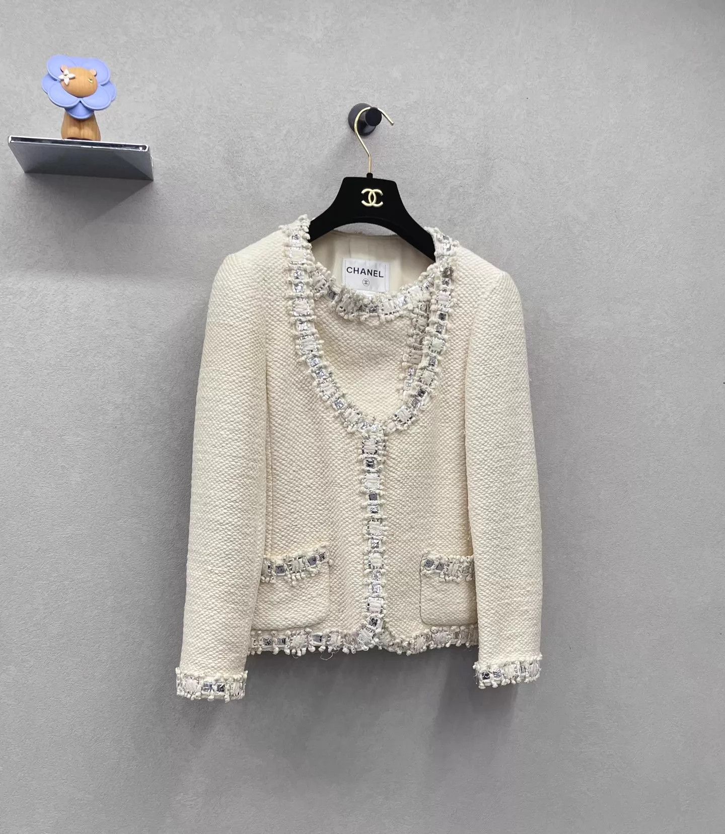 Chanel Chanel Bombay Woven Silver Trim Women's 34 Jacket Size XS / US 0-2 / IT 36-38 - 3 Thumbnail