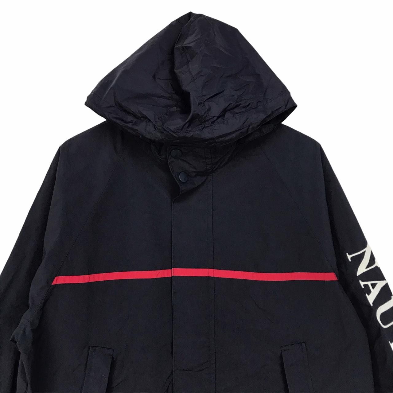 Vintage Vintage NAUTICA Spell Out Zip Up Navy Blue Hoodie Jacket Size US M / EU 48-50 / 2 - 2 Thumbnail