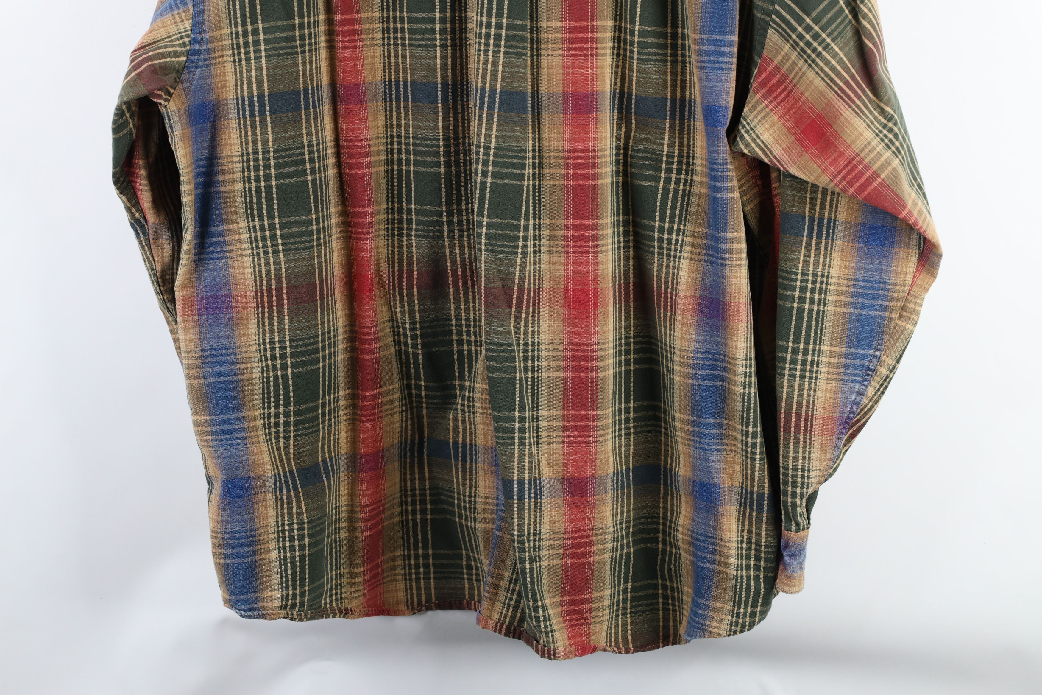 Vintage Vintage 90s Streetwear Plaid Collared Button Down Shirt Size US XL / EU 56 / 4 - 12 Thumbnail