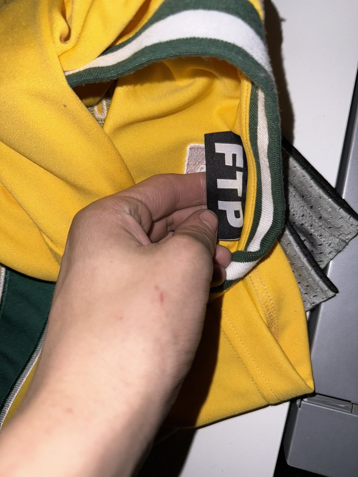 Fuck The Population FTP Script Pullover Baseball Jersey Size US XL / EU 56 / 4 - 3 Thumbnail