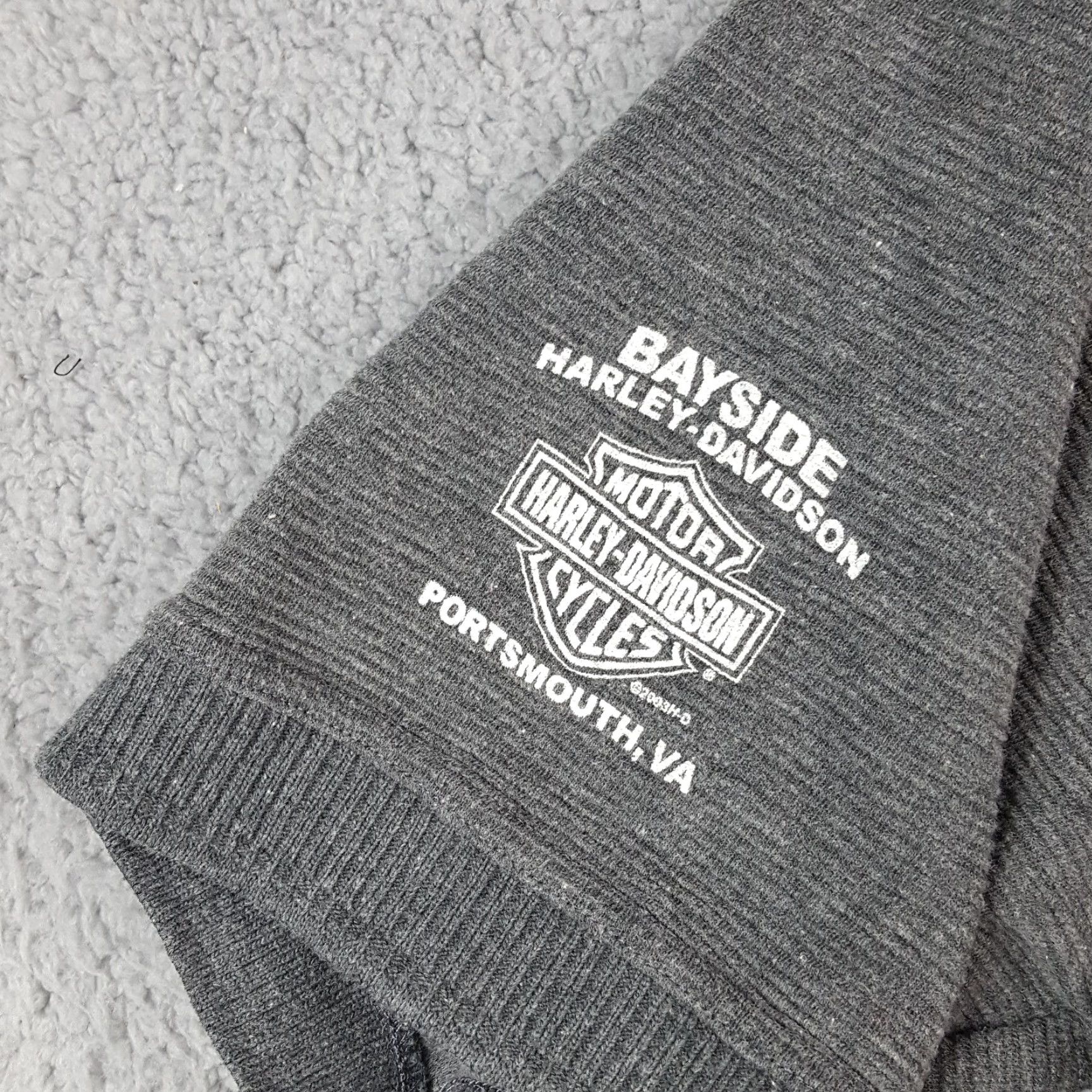 Harley Davidson VINTAGE Harley-Davidson Biker Polo Shirt Large Gray Solid 90s Mens Size US L / EU 52-54 / 3 - 4 Thumbnail
