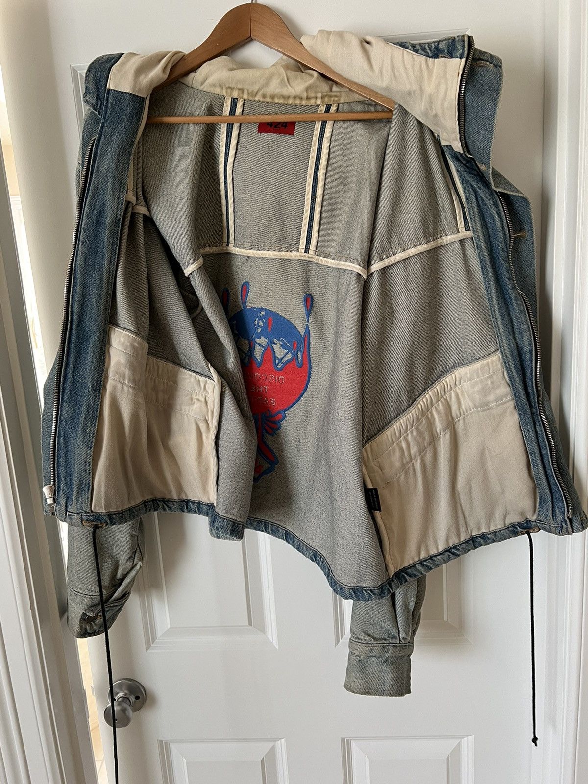 424 424 discover the earth denim jacket Size US L / EU 52-54 / 3 - 3 Thumbnail