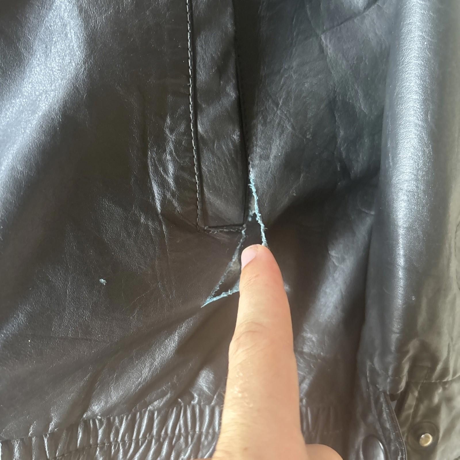 Designer Men's Jacket Genuine Leather Motorcycle Biker Black Jacket Size US L / EU 52-54 / 3 - 6 Thumbnail