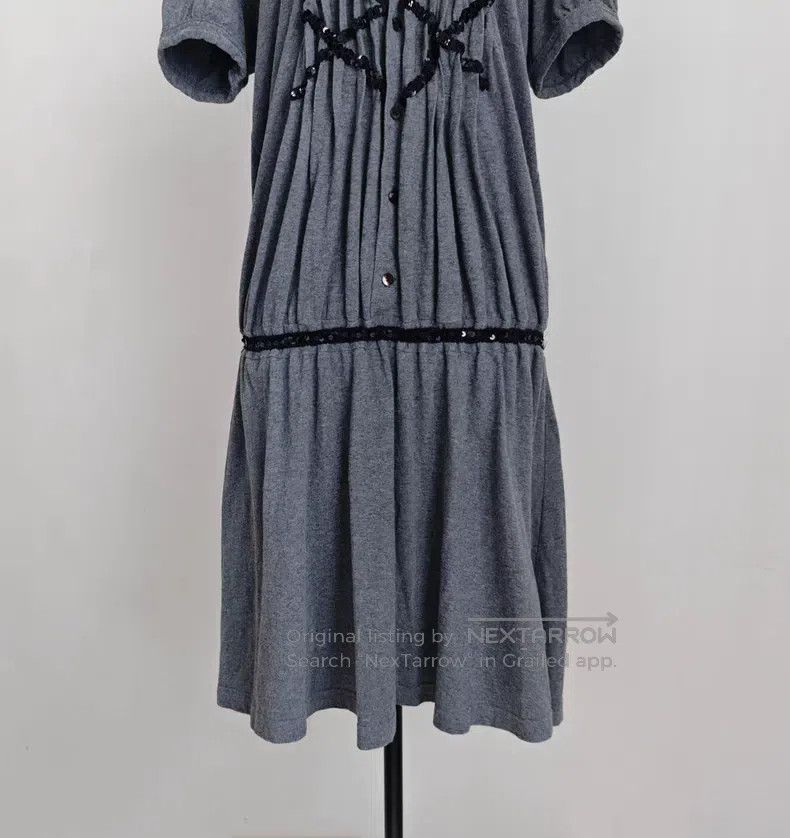 Junya Watanabe Junya Watanabe Round collar ruffled sequined short-sleeve Size XS / US 0-2 / IT 36-38 - 5 Thumbnail