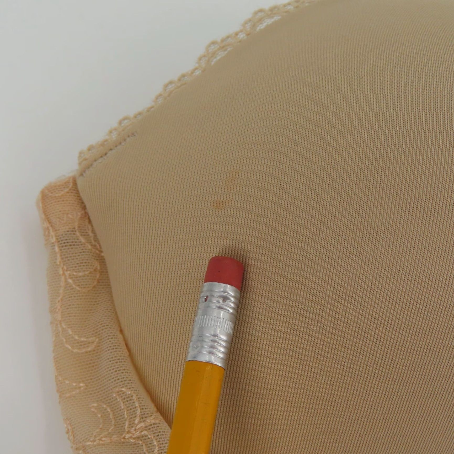 Vintage Vanity Fair 34C Bra Gel Touch Strapless Convertible Underwire NEW Beige Solid Women Size ONE SIZE - 3 Thumbnail