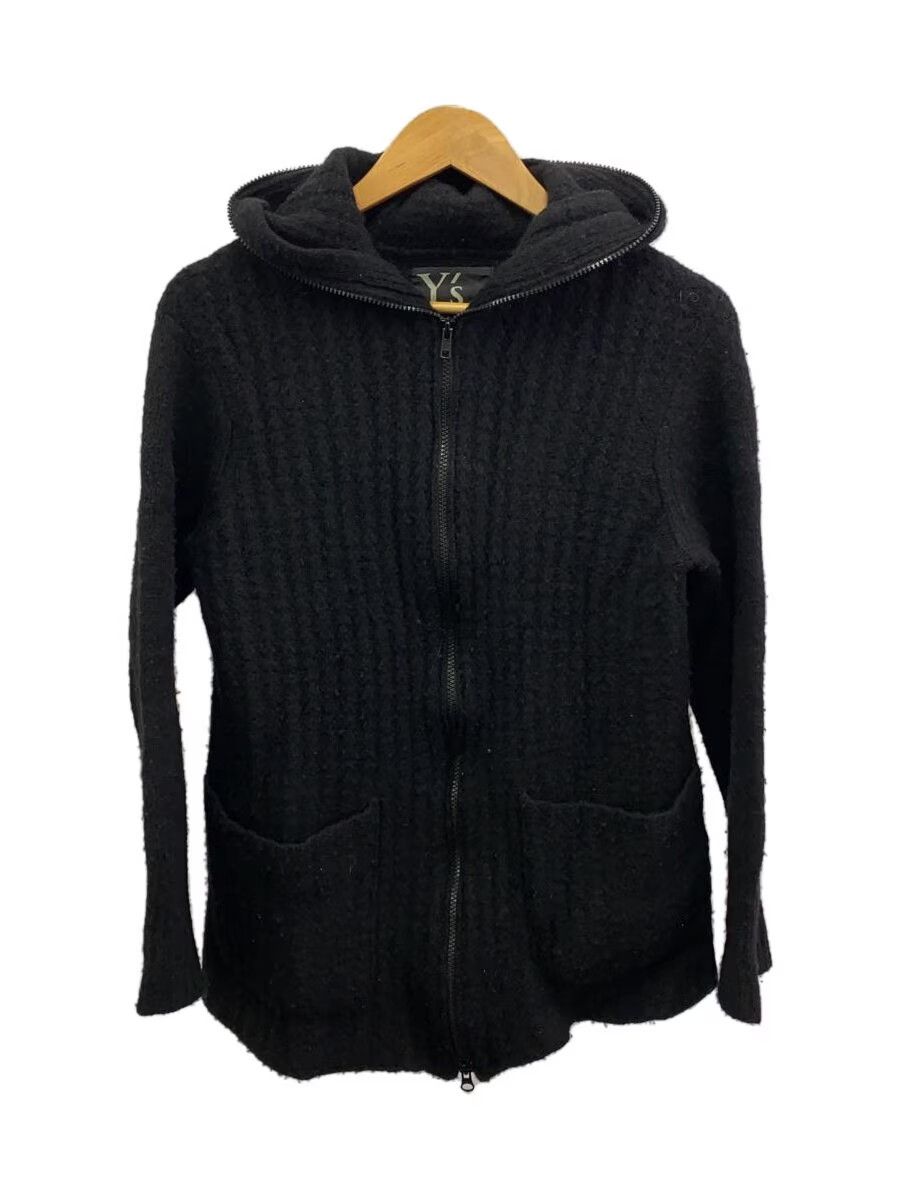 Yohji Yamamoto Ribbed Wool Knit Zip Hoodie Size US M / EU 48-50 / 2 - 1 Thumbnail