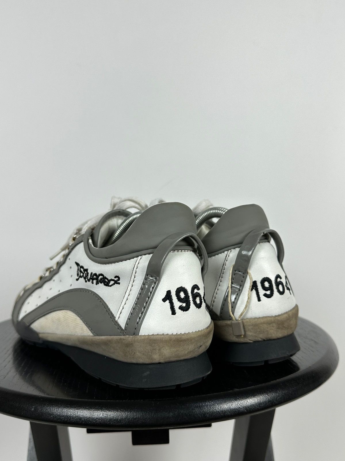 Dsquared2 Dsquared2 Get In The Fast Line Leather Low Sneakers Size US 9 / EU 42 - 2 Thumbnail
