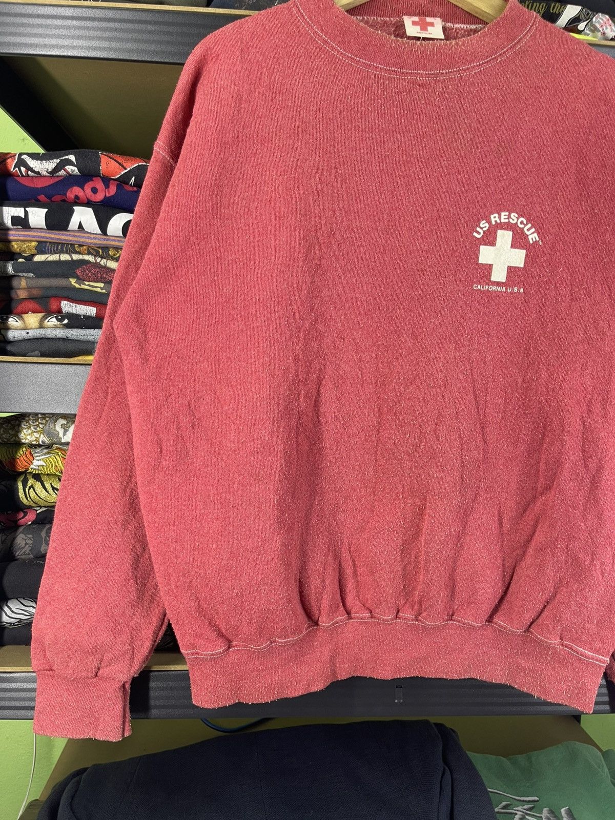 Vintage Vintage Us Rescue California USA Sweashirt Size US M / EU 48-50 / 2 - 3 Thumbnail