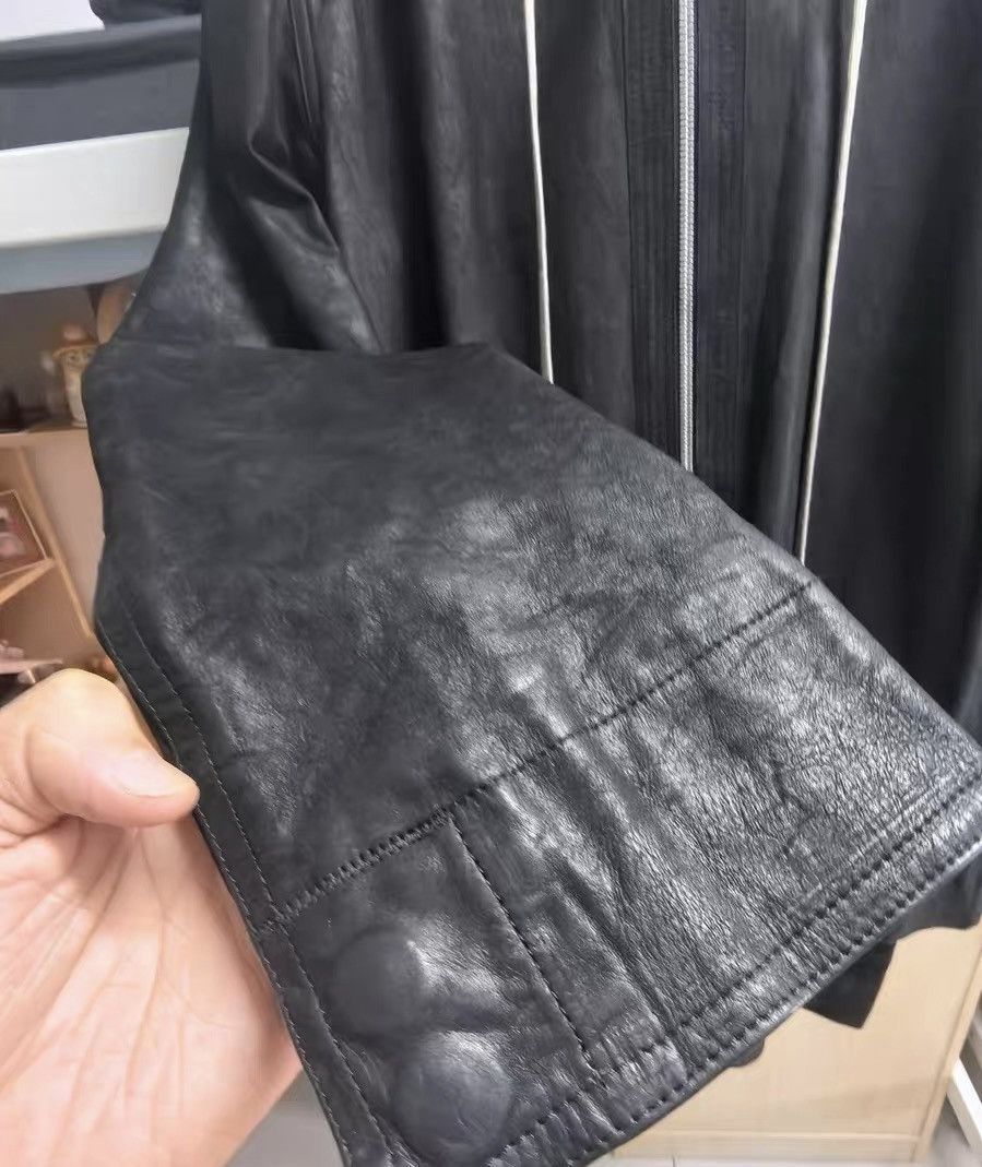 Rick Owens Rick Owens RO leather hooded zip-up jacket Size US L / EU 52-54 / 3 - 5 Thumbnail