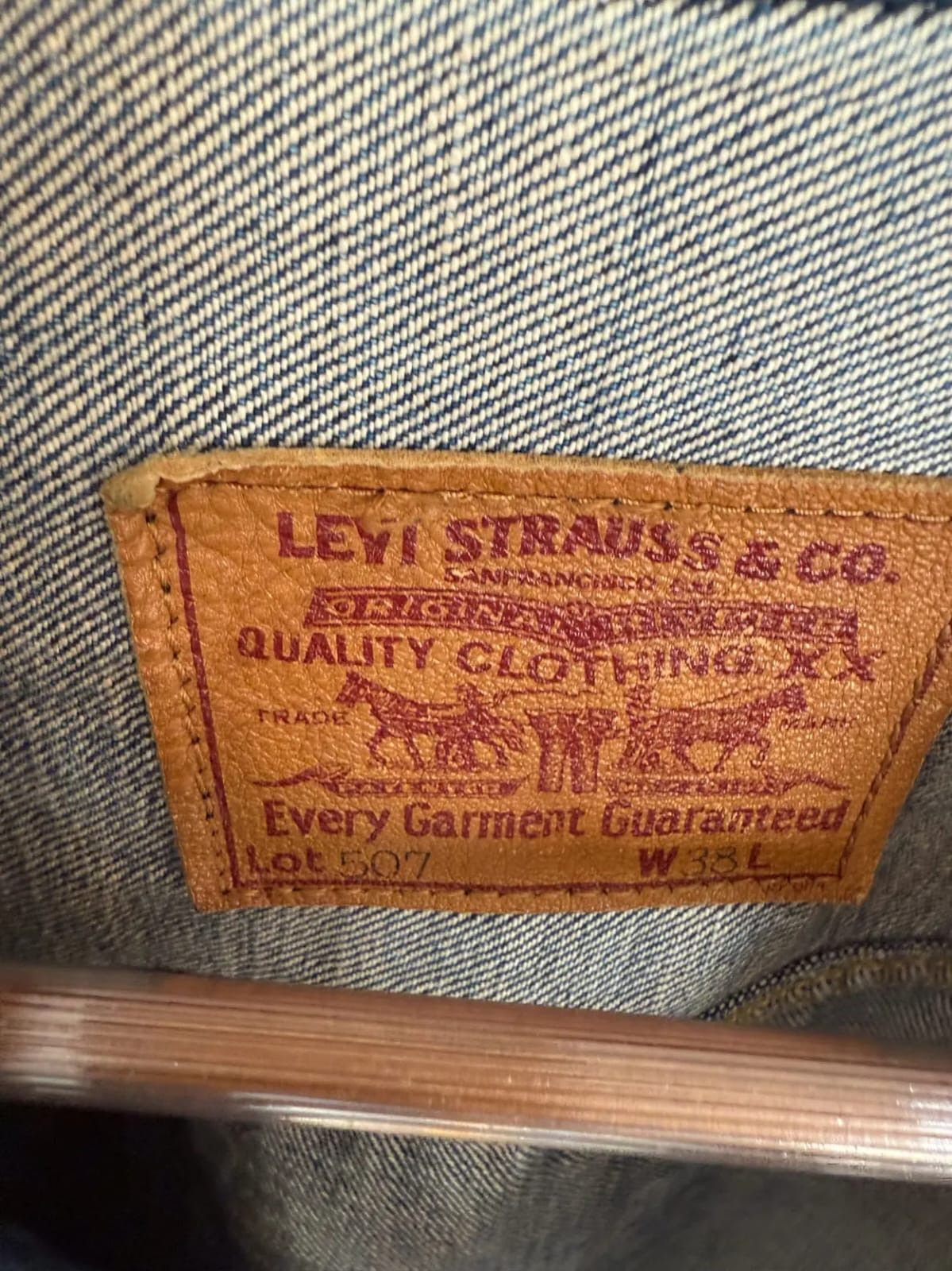 Levi's LEVI'S 507 Type 2 II Selvedge Denim Trucker Jacket Size US L / EU 52-54 / 3 - 4 Thumbnail