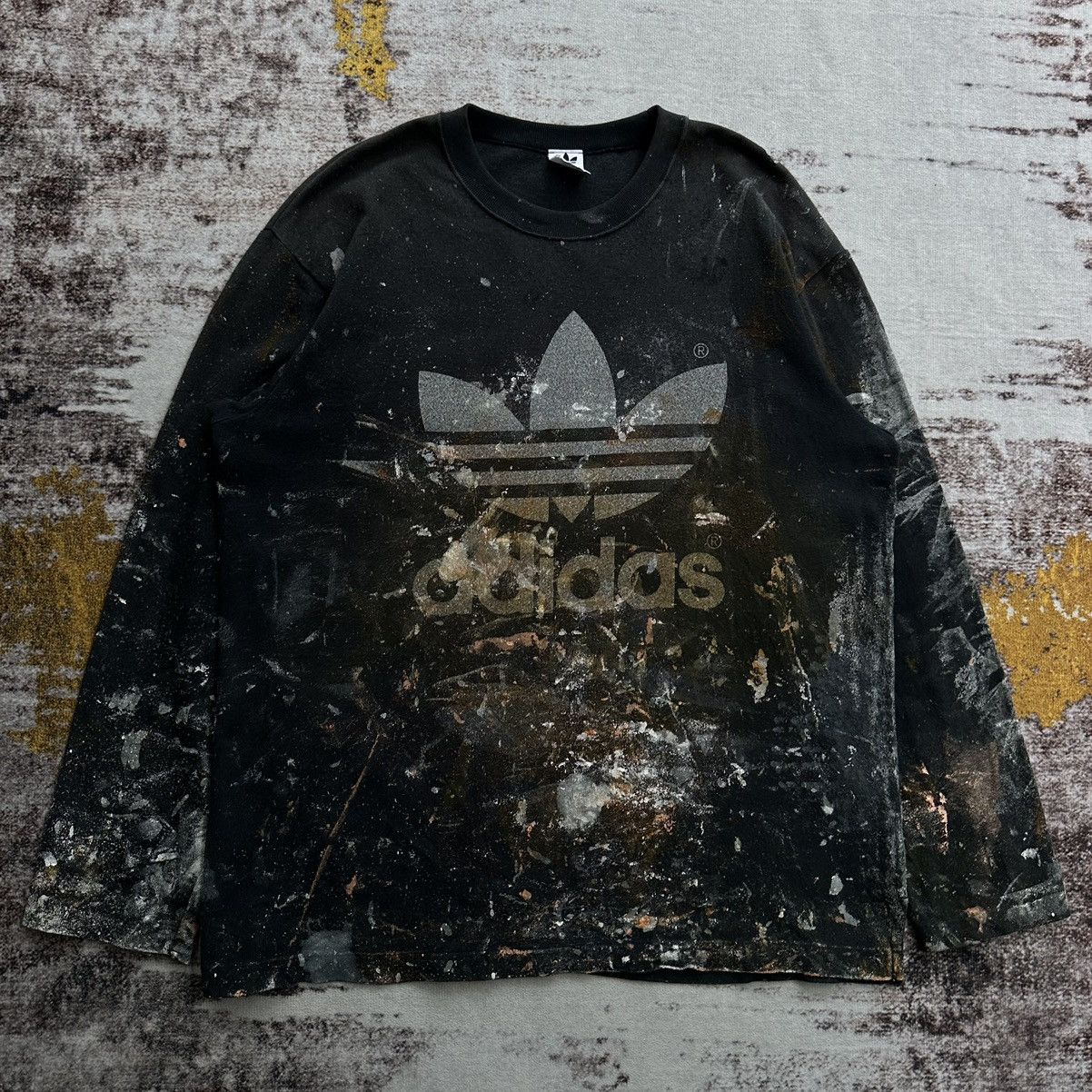 Vintage VINTAGE ADIDAS DESCENTE PAINT CUSTOMADE TREFOIL Size US L / EU 52-54 / 3 - 3 Thumbnail