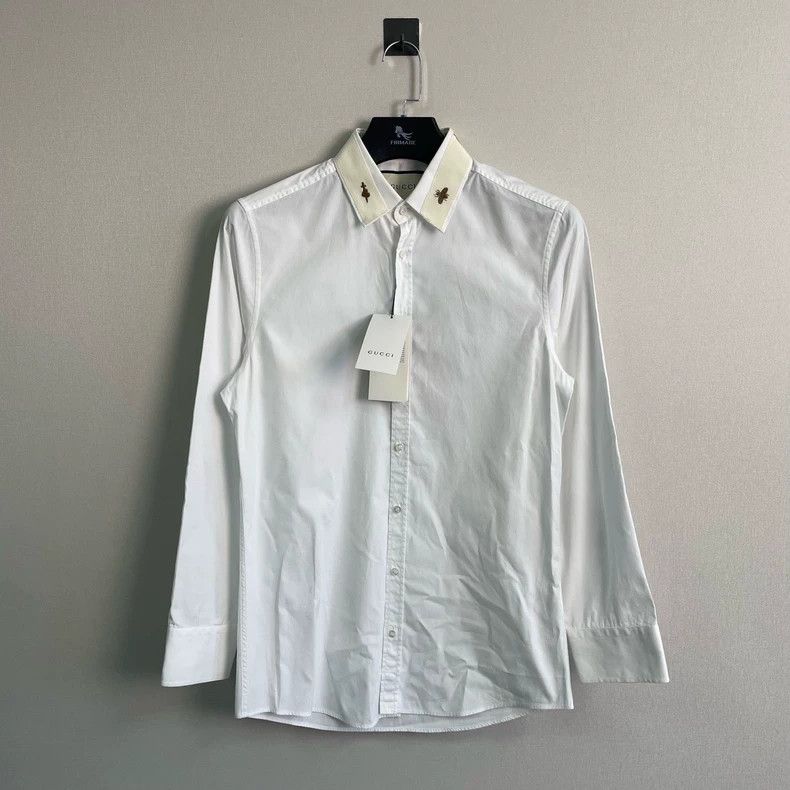 Gucci Gucci Embroidered Bee Long Sleeve Shirt - dmc Size US M / EU 48-50 / 2 - 1 Thumbnail