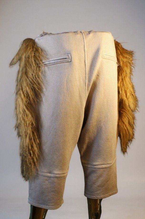 Other Custom-made Natural-Fabric Joggers with real mongolian fur Size US 32 / EU 48 - 3 Thumbnail