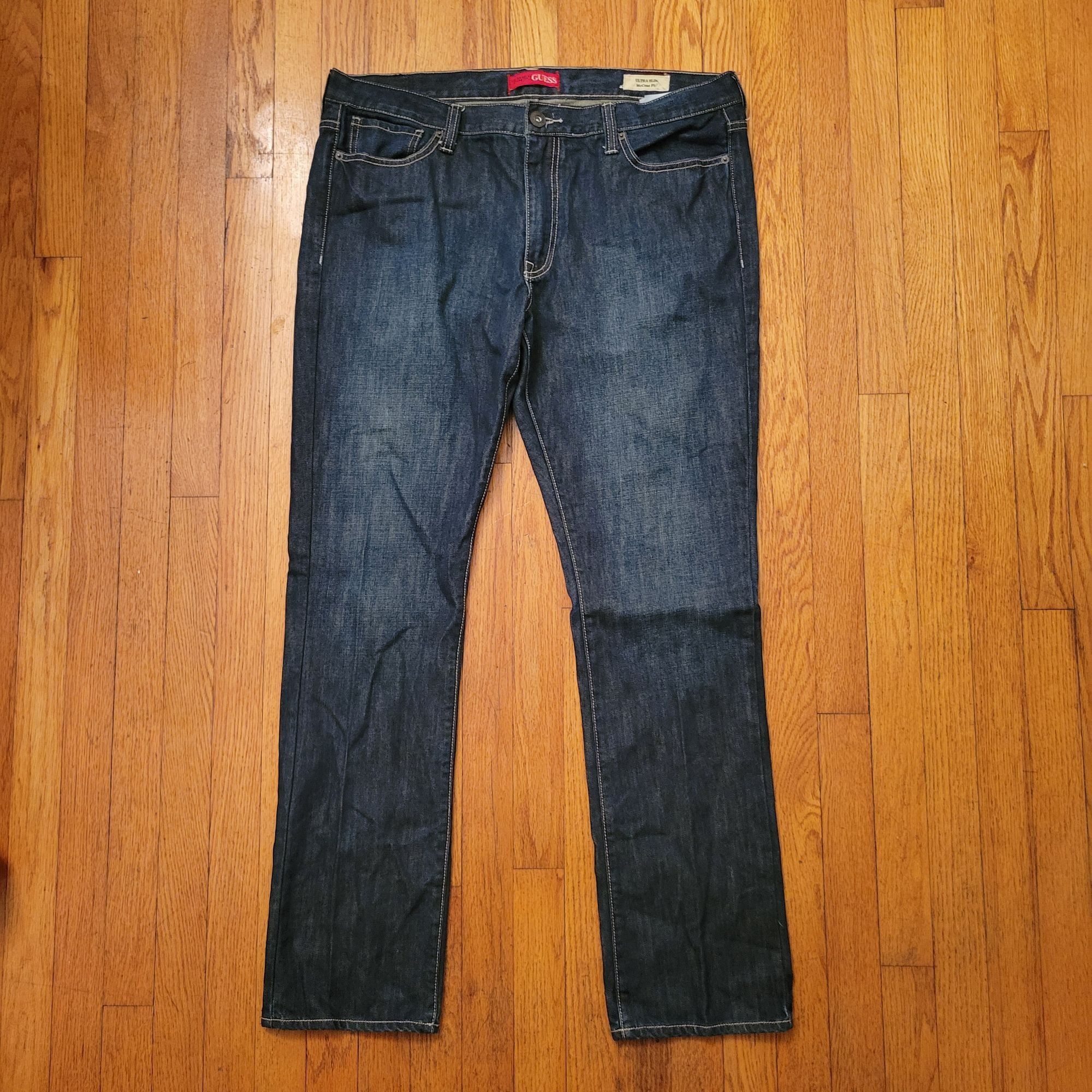Guess Guess Ultra Slim McCrae Fit Jeans 38 Dark Denim 40x33 Size US 38 / EU 54 - 1 Thumbnail