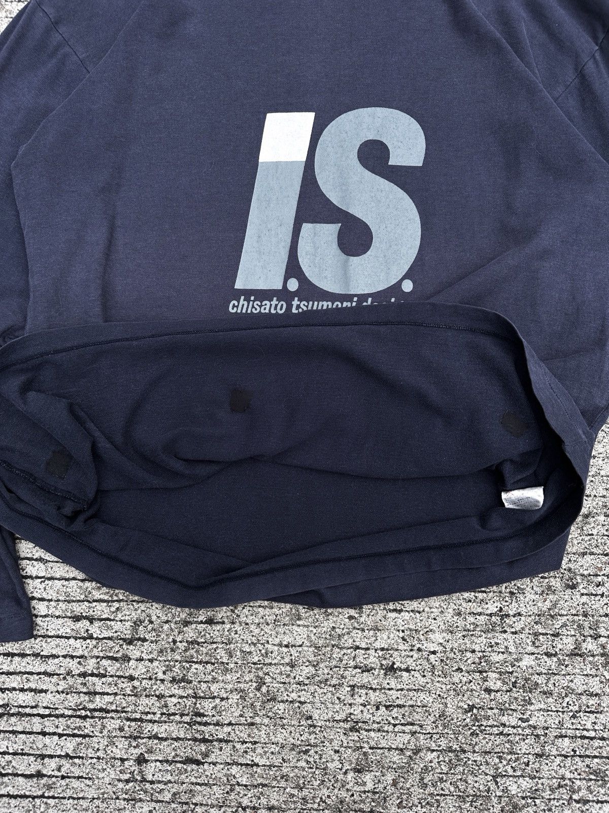 Issey Miyake × Tsumori Chisato Issey Miyake I.S. Issey Sport Big Logo Long Sleeve Tee Size US S / EU 44-46 / 1 - 8 Thumbnail