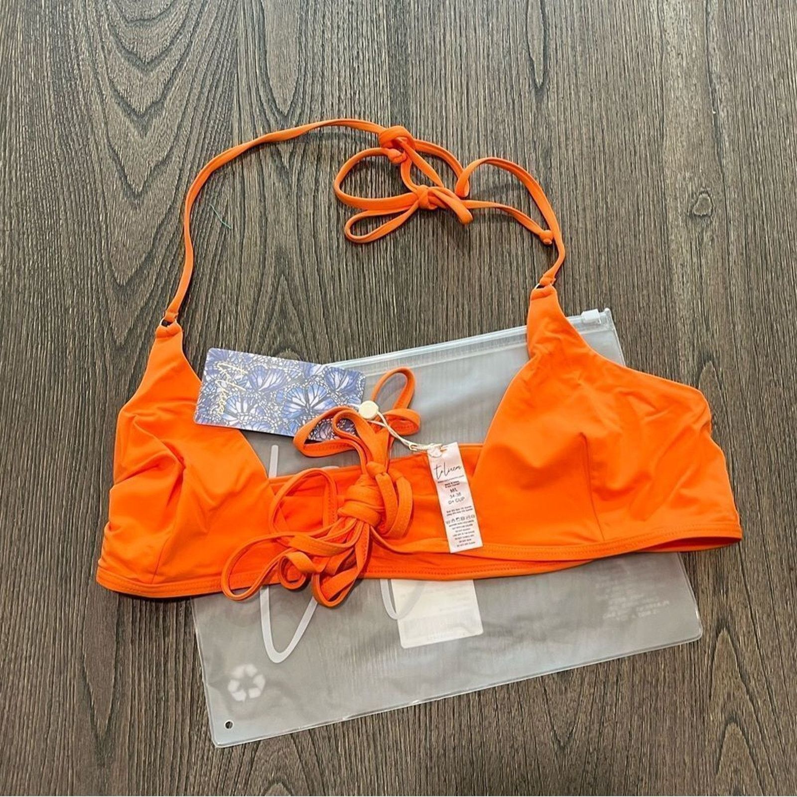 Vintage NWT Toluca Amina Bikini Top Waist Wrap Triangle Nectar Sz M Size ONE SIZE - 1 Thumbnail