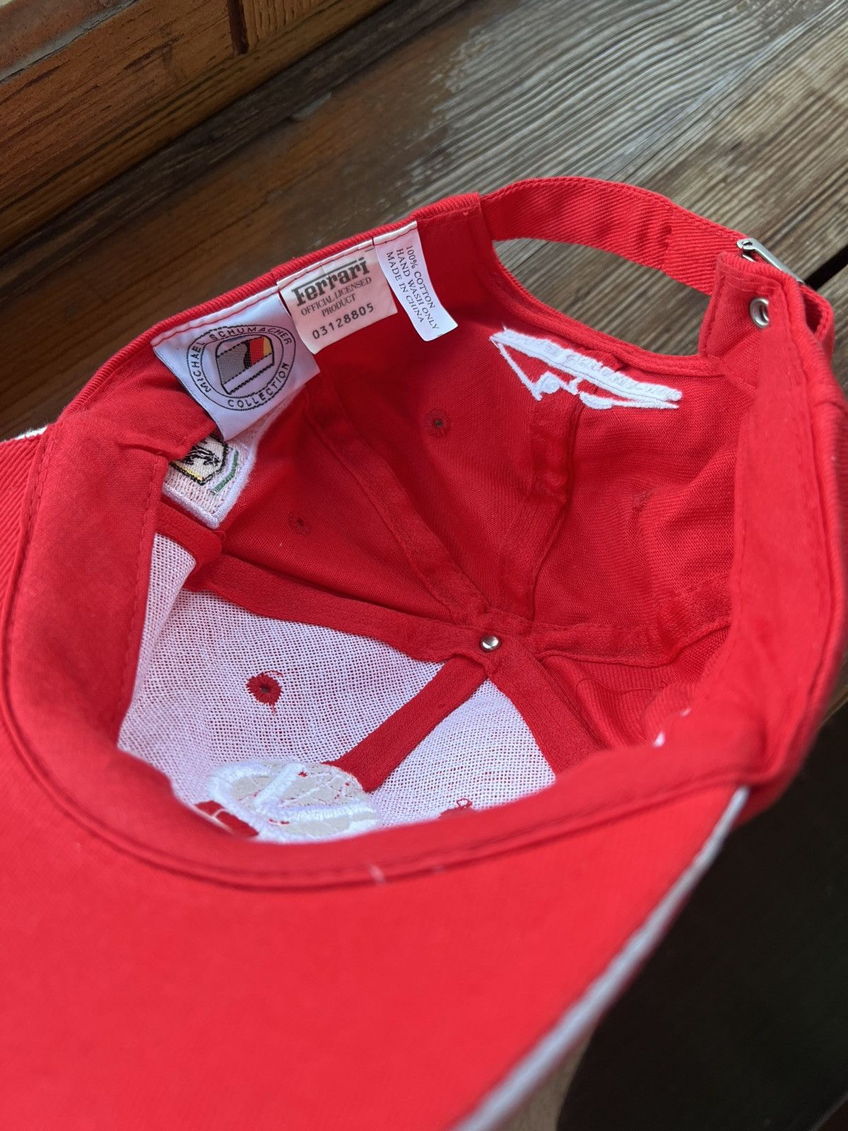 Ferrari Vintage F-1 Ferrari Schumacher Racing Trapper Hat Y2K Size ONE SIZE - 15 Thumbnail