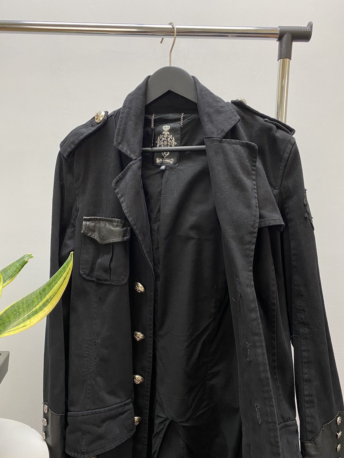 Other Vintage Faith Connexion Black Trench Coat Jacket Men’s Black Size US M / EU 48-50 / 2 - 23 Thumbnail