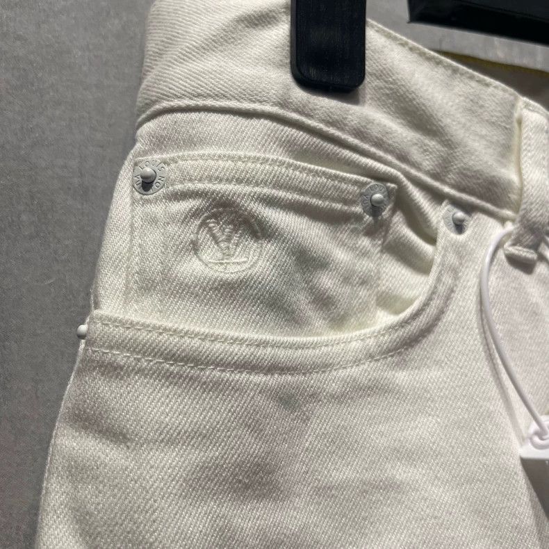 Louis Vuitton Louis Vuitton White denim pants Size US 30 / EU 46 - 6 Thumbnail