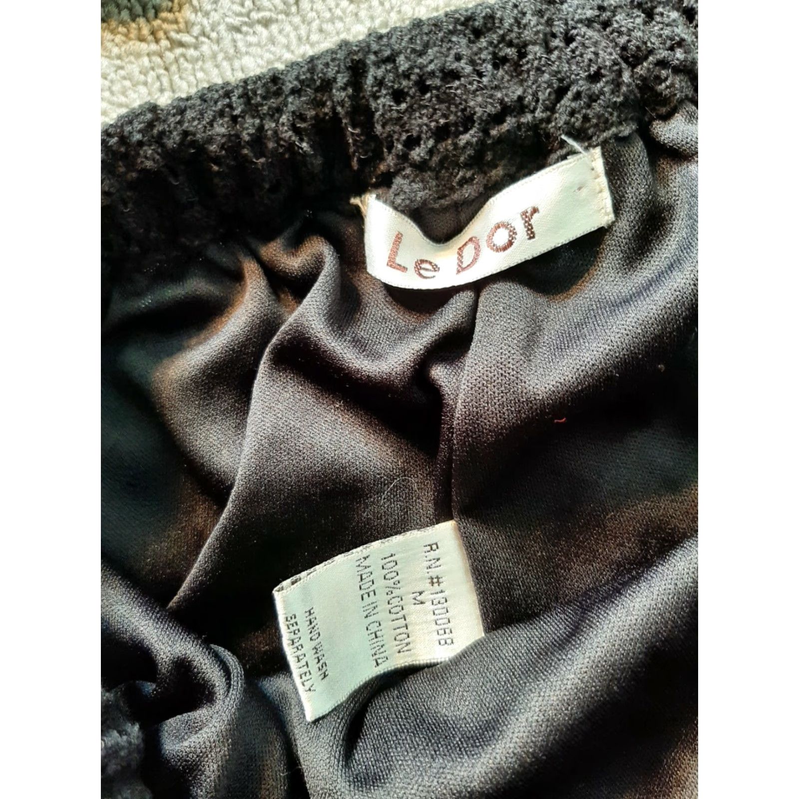 Vintage Cable & Gauge Shirt and Ledor Skirt Knit Medium M Womens Black Floral Outfit Size M / US 6-8 / IT 42-44 - 5 Thumbnail