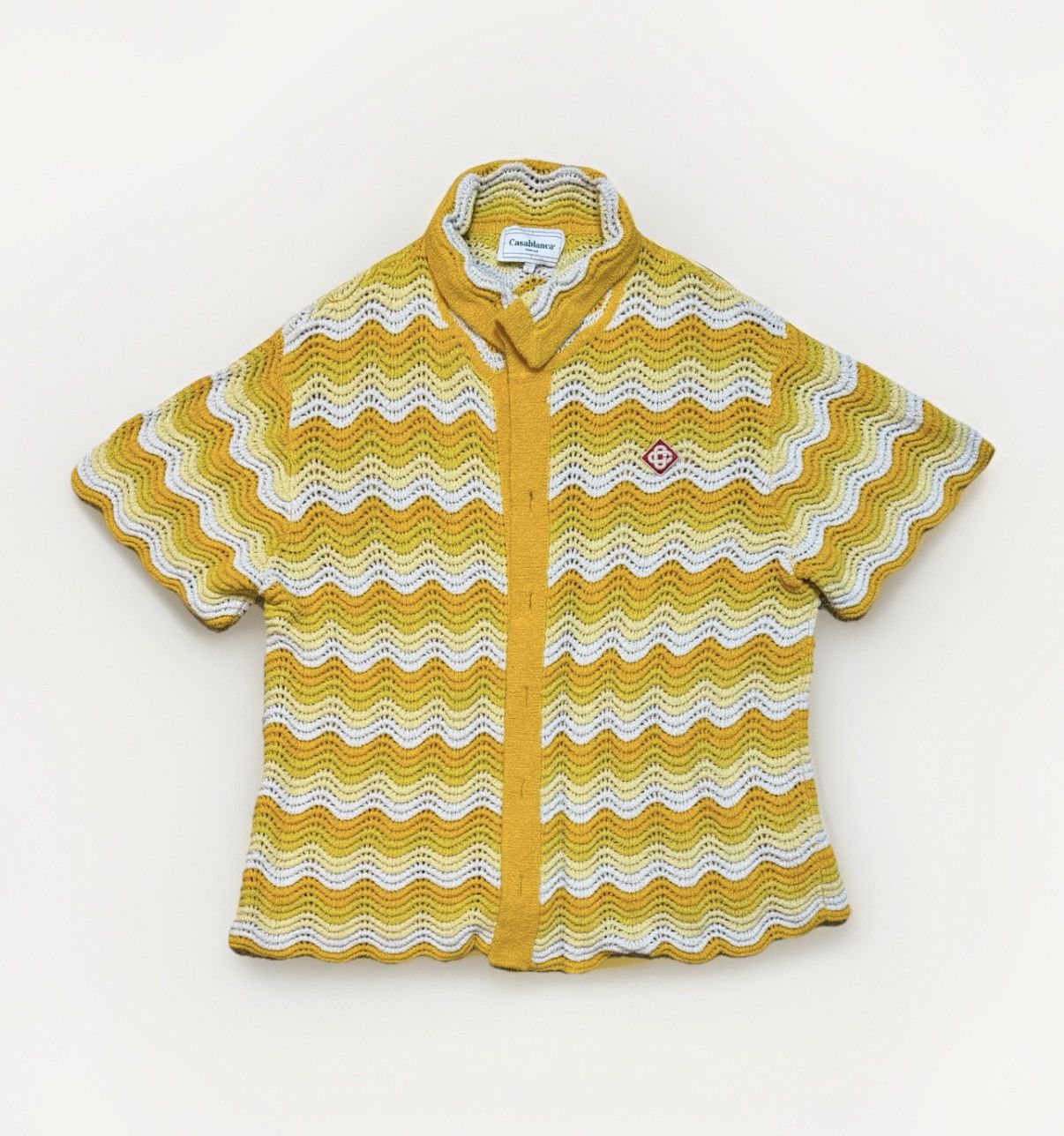 Casablanca Casablanca Wavy Gradient Crochet Shirt Size US L / EU 52-54 / 3 - 1 Thumbnail