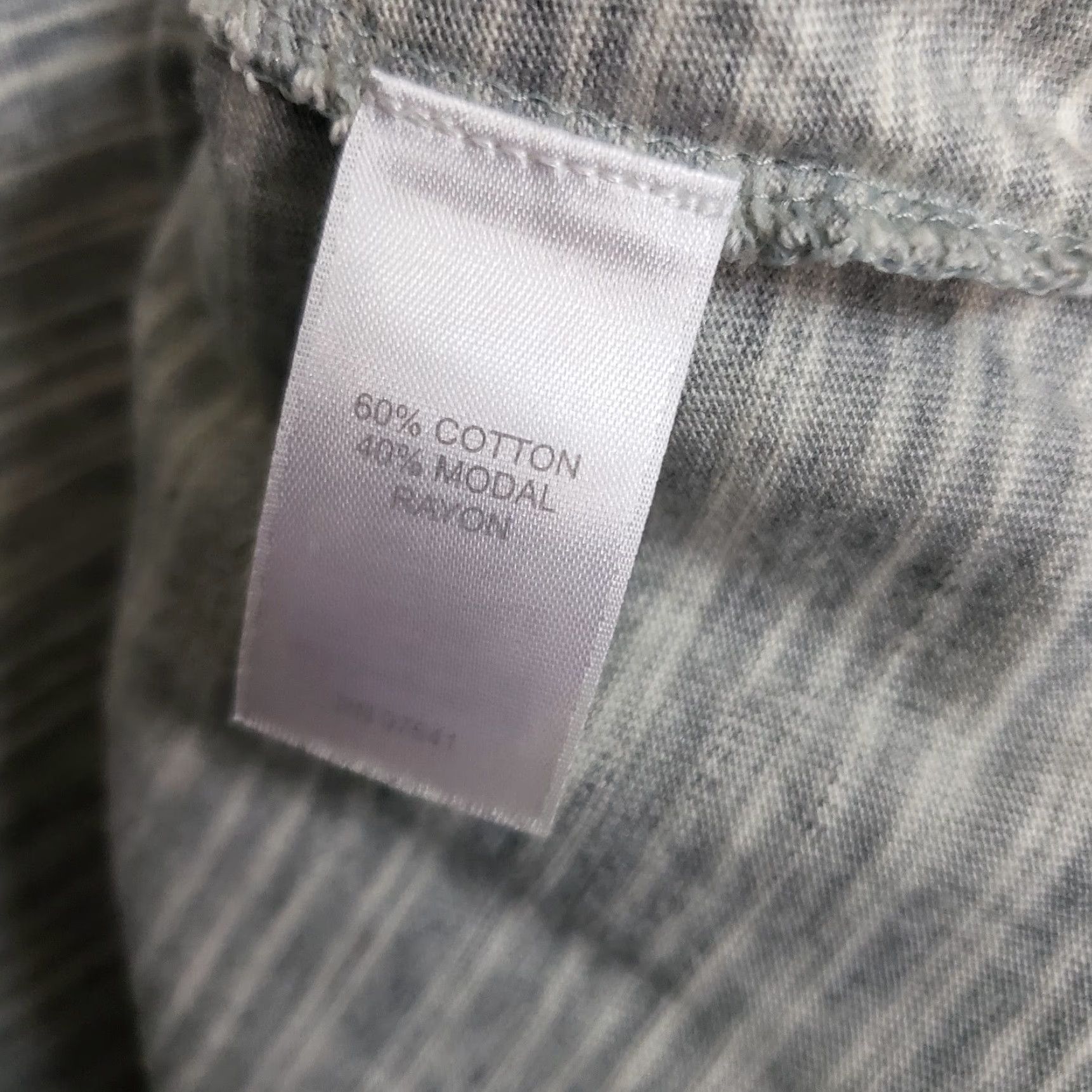 J. Jill VINTAGE PureJill Womens Tunic Top Gray Striped Cotton Blend 3/4 Sleeve L Large Shirt Womens Size L / US 10 / IT 46 - 6 Thumbnail