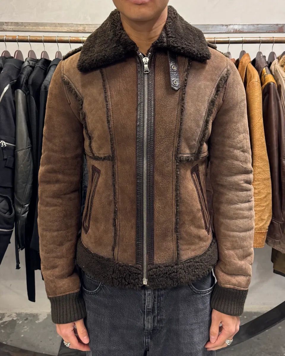 Dolce & Gabbana 2000s Dolce & Gabbana Brown Shealing Lamb Jacket Size US M / EU 48-50 / 2 - 3 Thumbnail