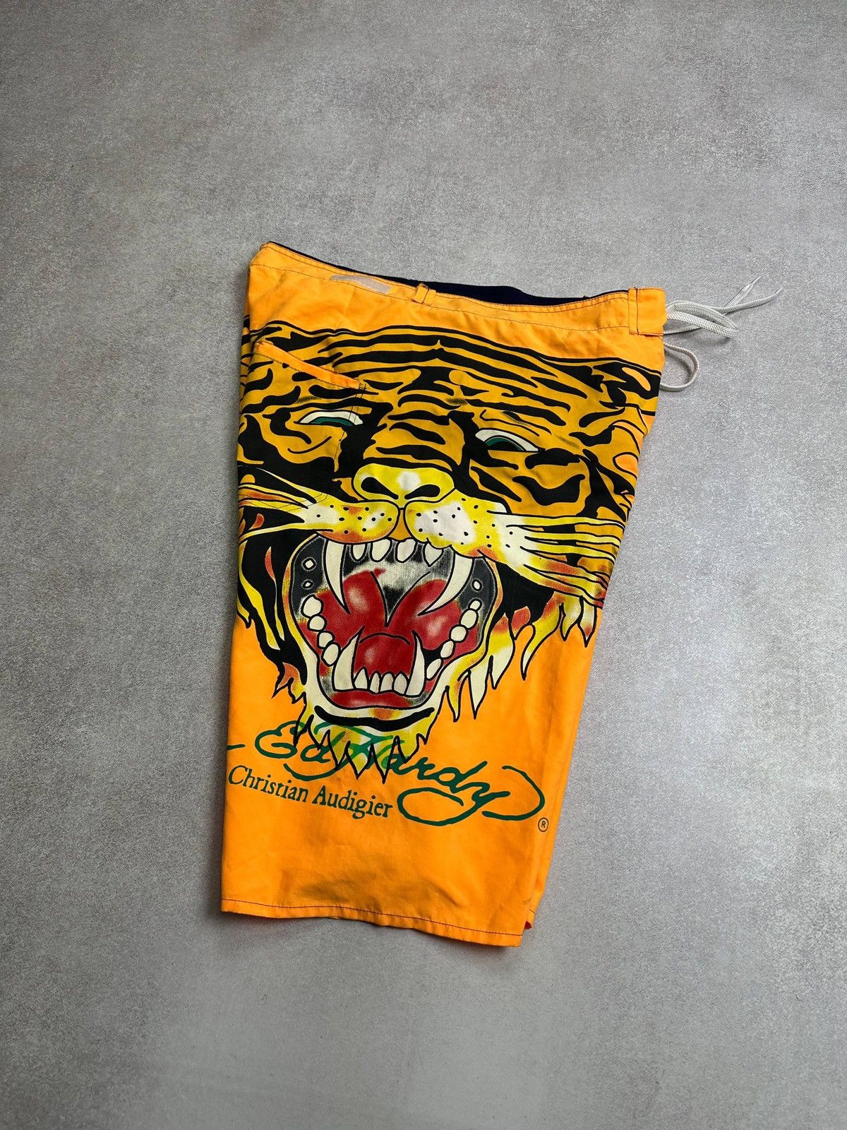 Ed Hardy × Ken Carson Vintage Ed Hardy Christian Audigier Tiger Shorts Rare Y2K Size US 36 / EU 52 - 6 Thumbnail