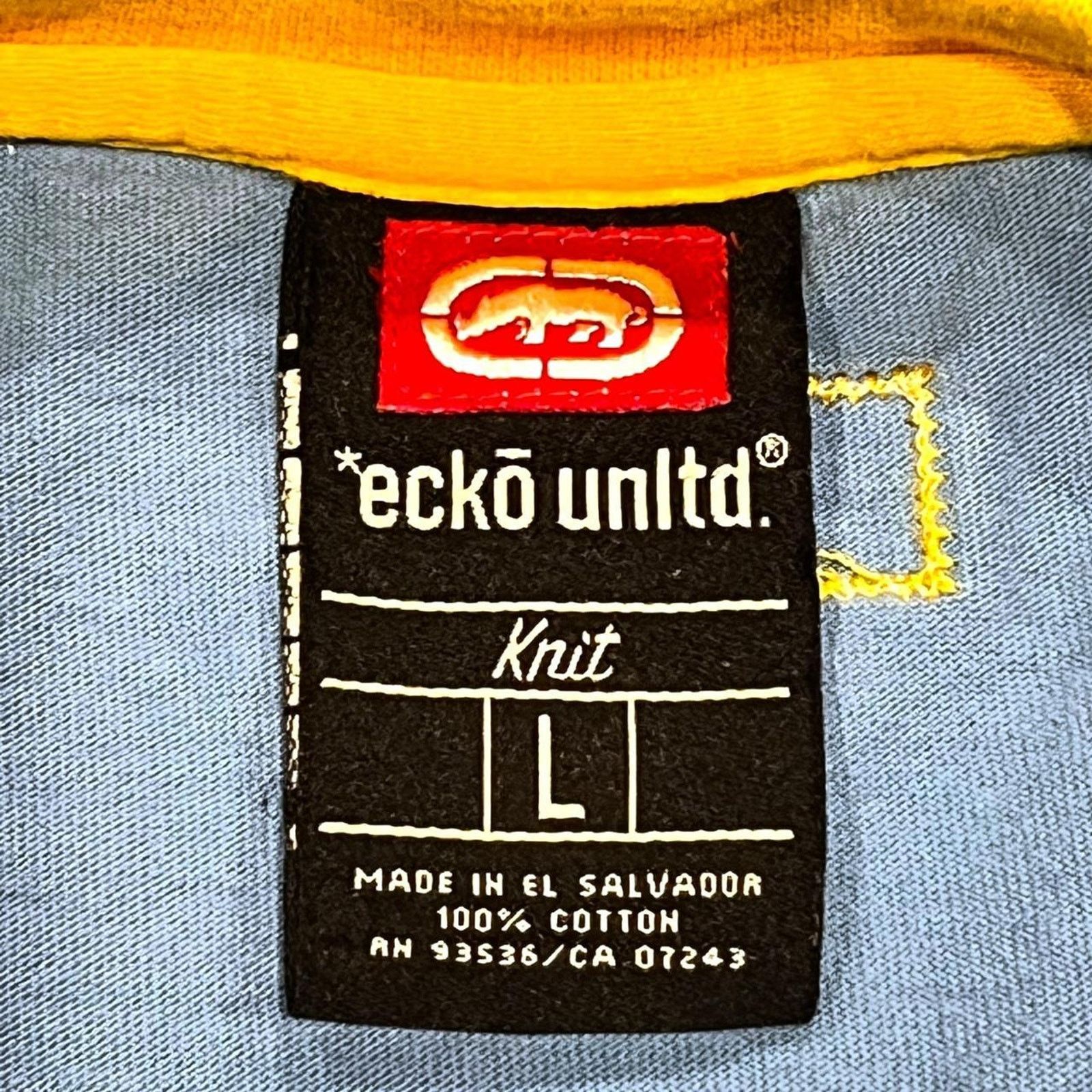 Ecko Unltd. Eckō Unltd. (Unlimited) Big Logo Y2K Blue Long Sleeve Shirt Size US L / EU 52-54 / 3 - 5 Thumbnail