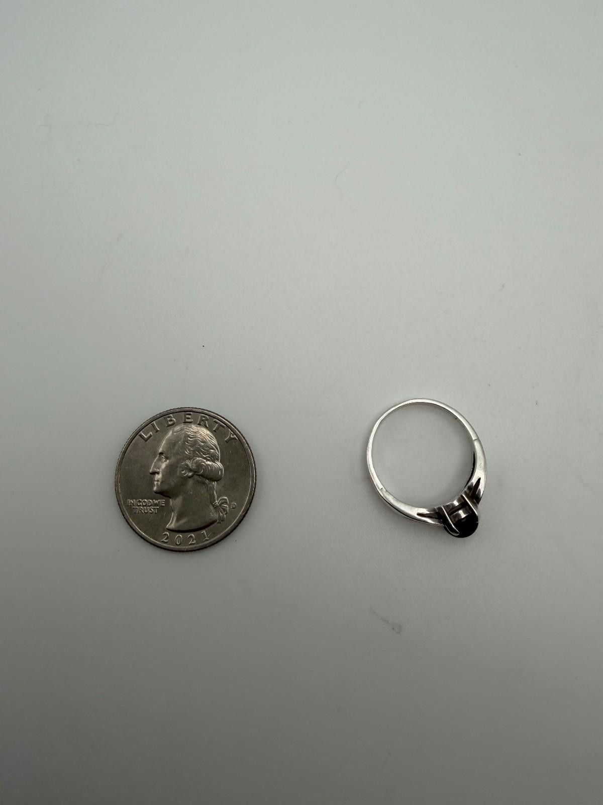 If Six Was Nine Sterling Silver 925 Ring Black Onyx Cabochon Scroll Size 6.5 Size ONE SIZE - 3 Thumbnail