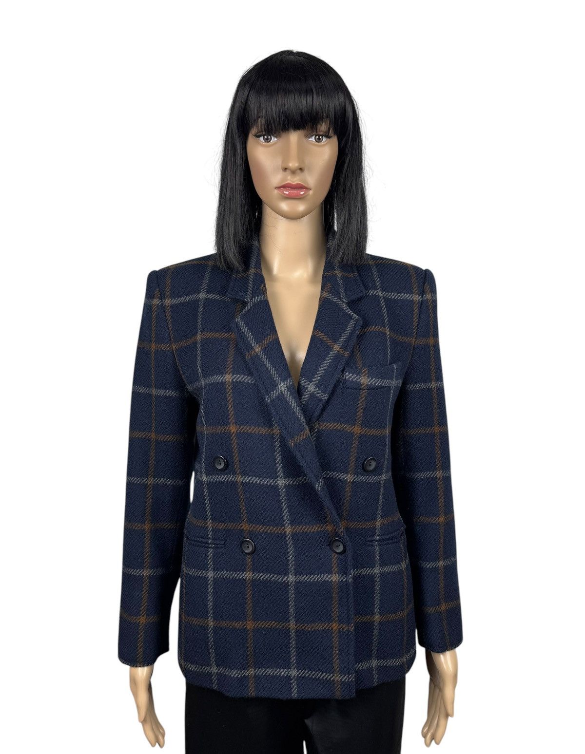 Marella × Vintage Marella Plaid Wool Vintage Blazer Jacket size US6 IT40 Size M / US 6-8 / IT 42-44 - 1 Thumbnail