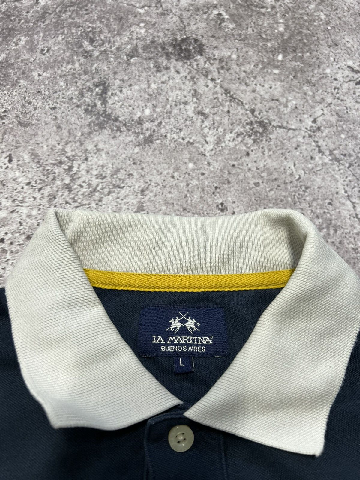 La Martina Vintage La Martina Argentina Big Logo Polo T Shirt Size US L / EU 52-54 / 3 - 5 Thumbnail