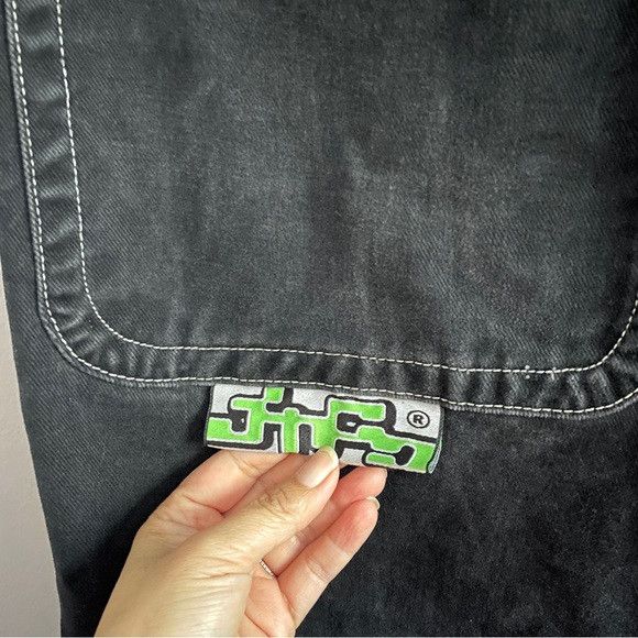 JNCO Vintage 90s JNCO Black Trog Jeans - 30", Unisex 🇺🇸 Size US 30 / EU 46 - 4 Thumbnail
