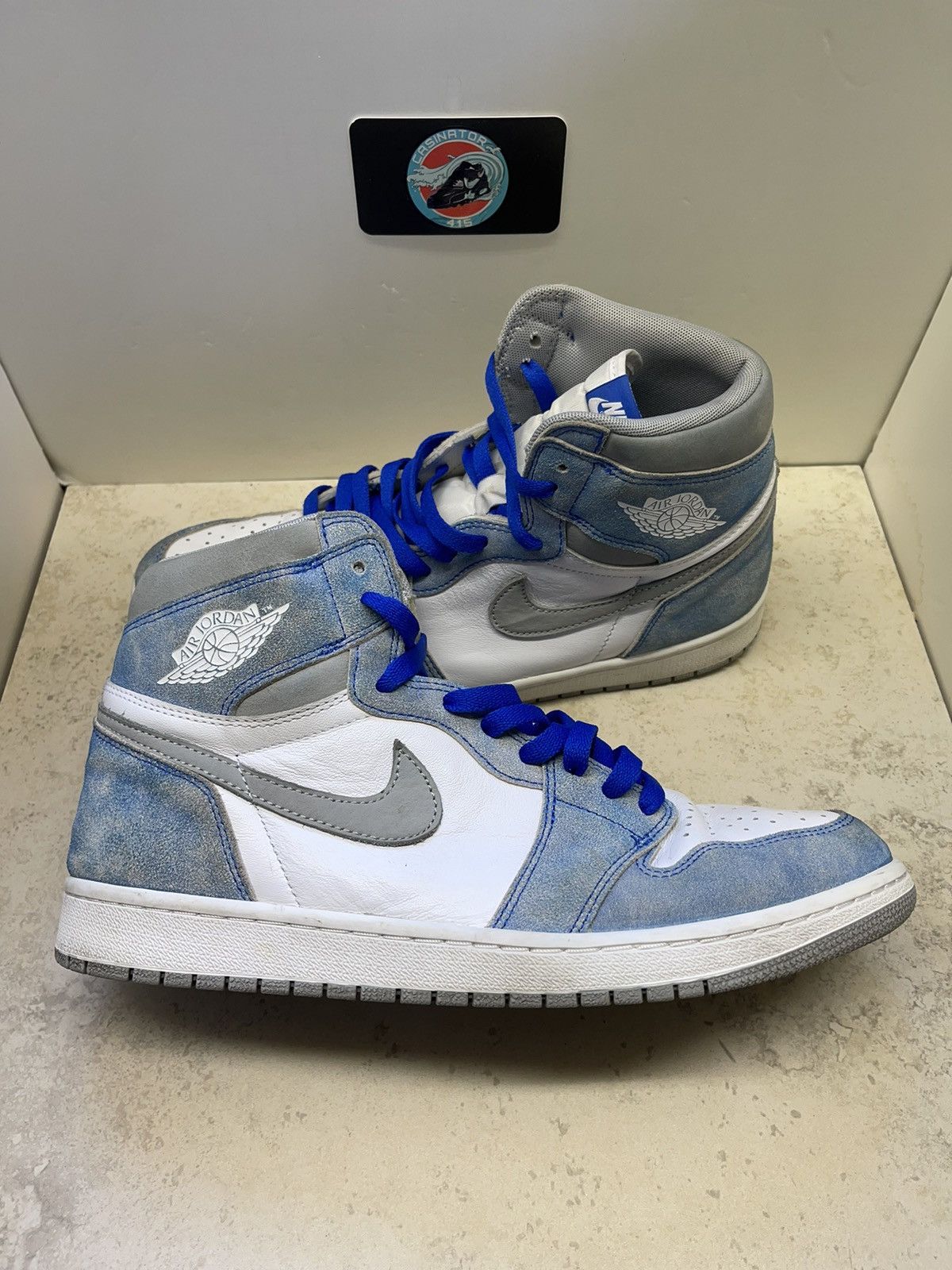 Jordan Brand Size 11.5 - Jordan 1 Retro OG High Hyper Royal 555088-402 Size US 11.5 / EU 44-45 - 4 Thumbnail