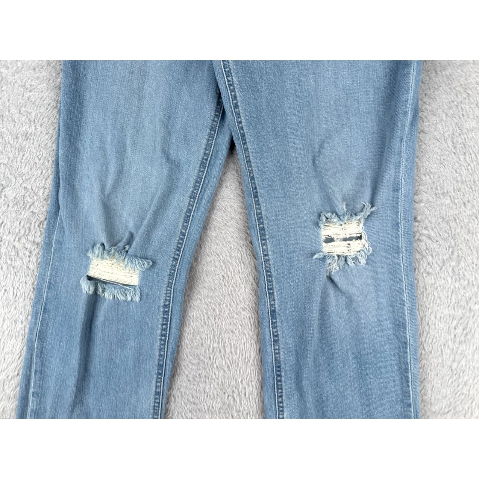 Lee VINTAGE Lee Women's Jeans 27 Blue Denim Straight Leg High Rise 27x29 Cowboy Southwestern Style Size 27" / US 4 / IT 40 - 3 Thumbnail