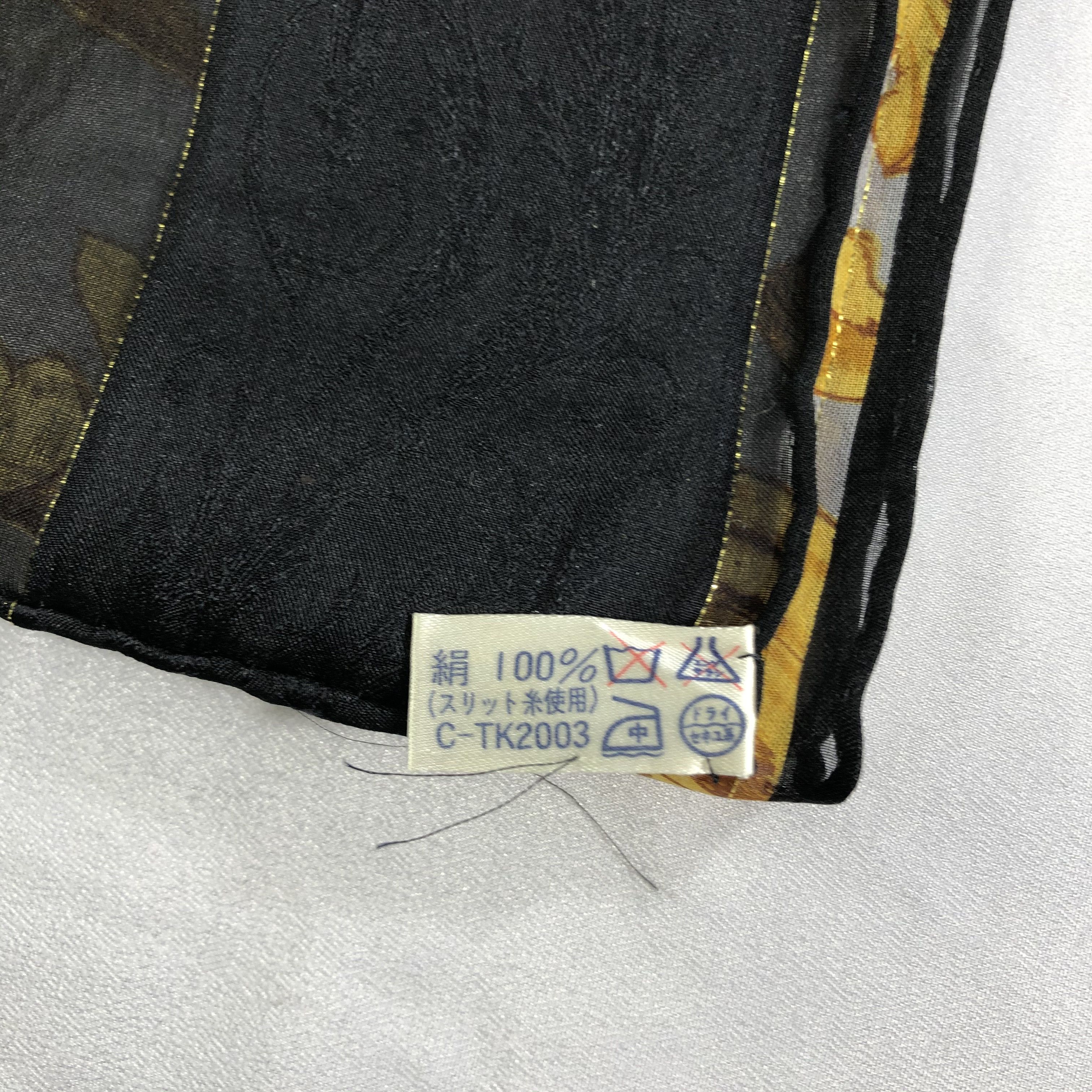 Lancel × Vintage Vintage Lancel Silk Scarf Size ONE SIZE - 5 Thumbnail