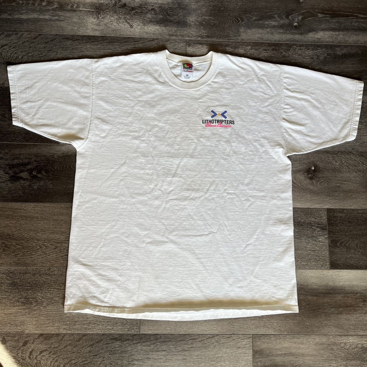 Vintage Vintage 90s Kidney Stone Busters Lithotripted Pharma T Shirt Size US XL / EU 56 / 4 - 3 Thumbnail