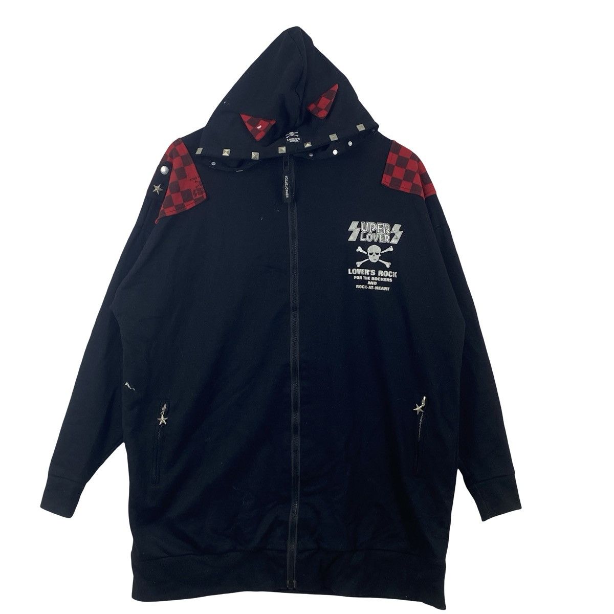 Super Lovers SUPER LOVERS Japan Rock Skull Crossbones Studded Oversized Size XXL / US 16-18 / IT 52-54 - 3 Thumbnail
