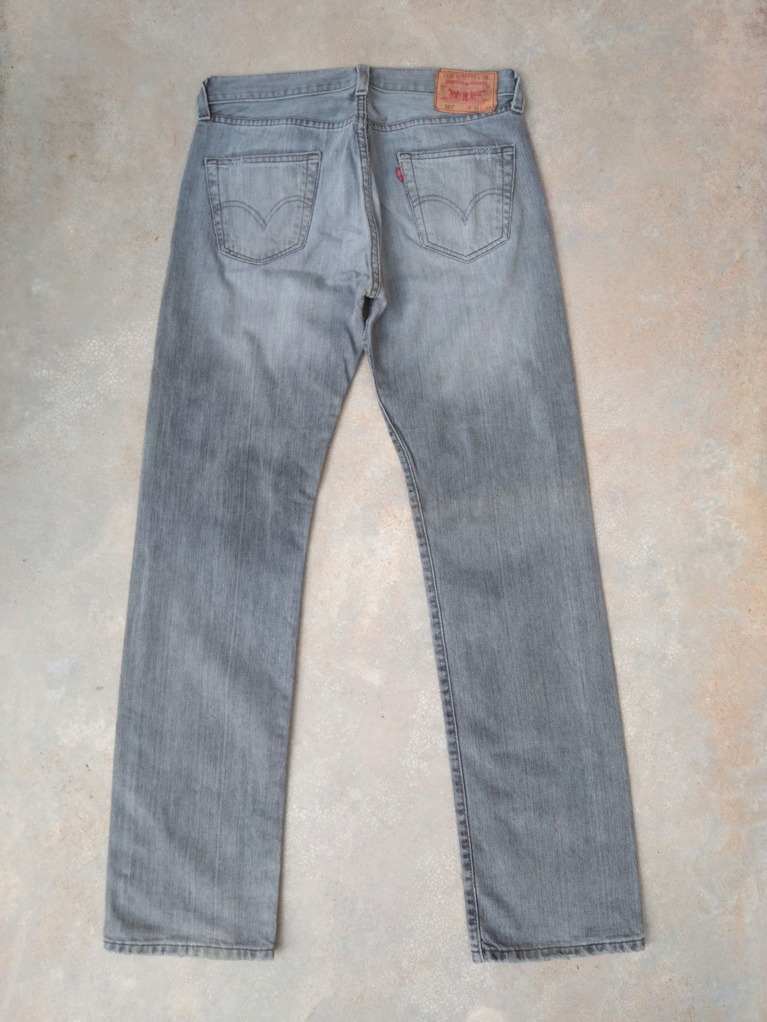Levi's Vintage Levi's 501 Straight Leg Distressed Jeans 30x32 Size US 30 / EU 46 - 2 Thumbnail