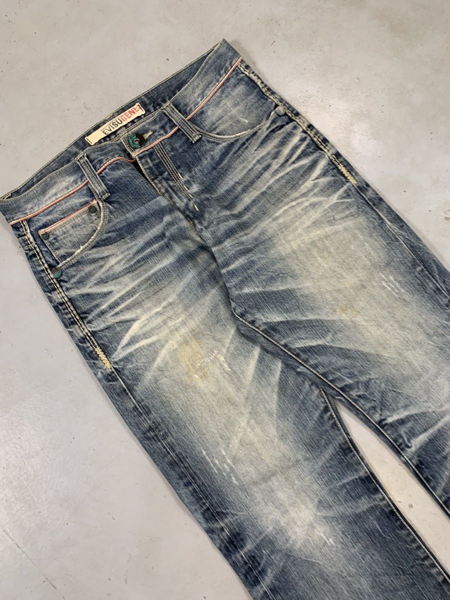 Japanese Brand Vintage Evisu inspired denim Size US 34 / EU 50 - 4 Thumbnail